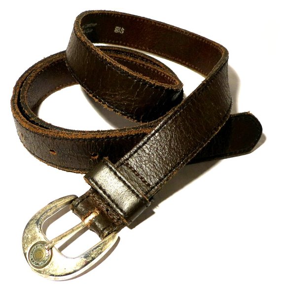 Vintage Levi's LS2787 03 Brown Leather Belt - Size 40/100 - Picture 1 of 9